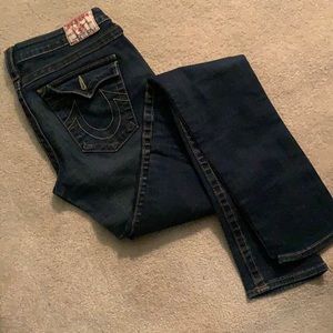 True Religion Low Rise Straight Leg Jeans